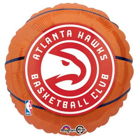 ANAGRAM Helium Atlanta Hawks Flat Foil Balloon, 5PK 77608